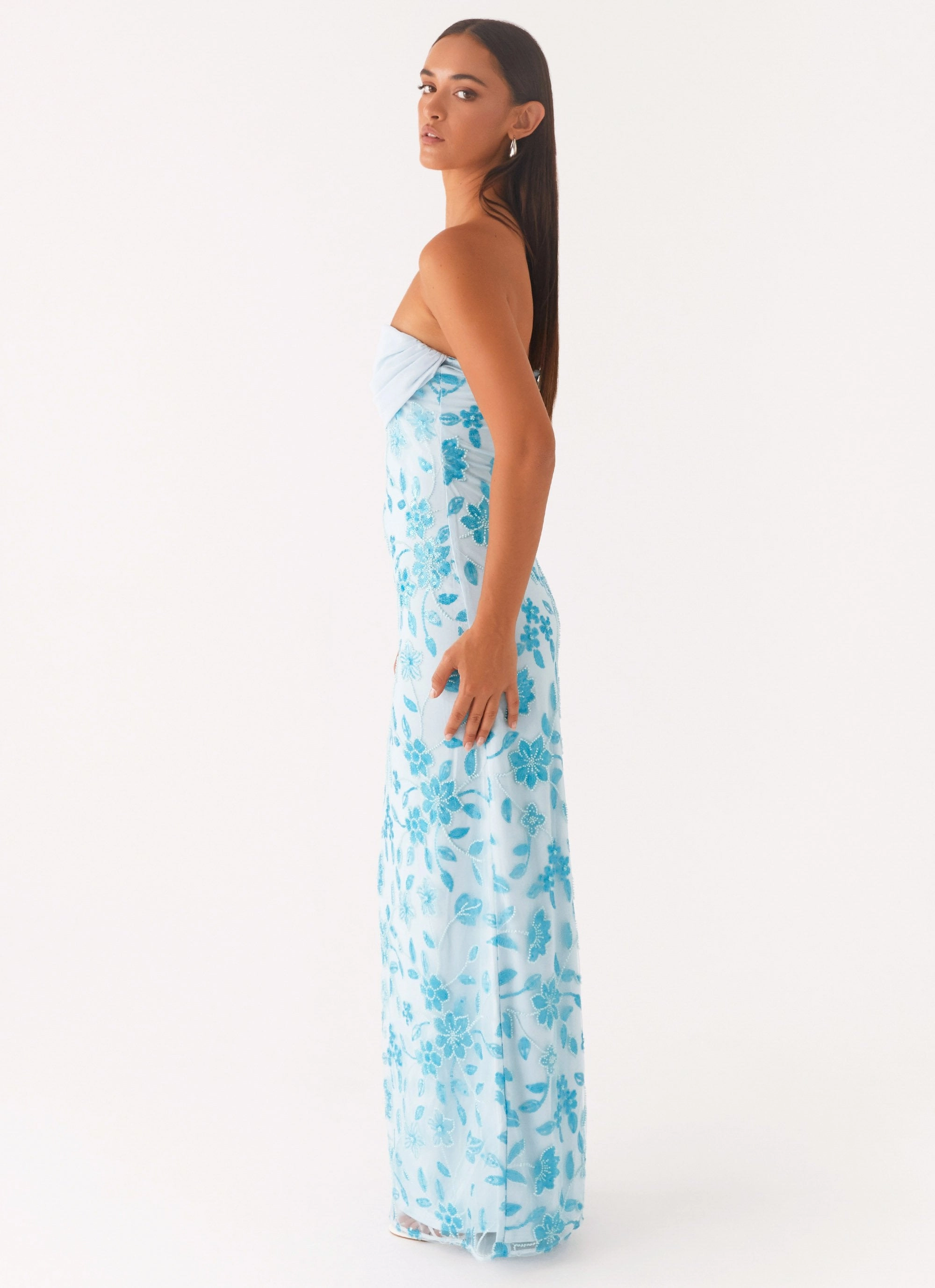 urban vibe Prism Beaded Maxi Dress - Blue