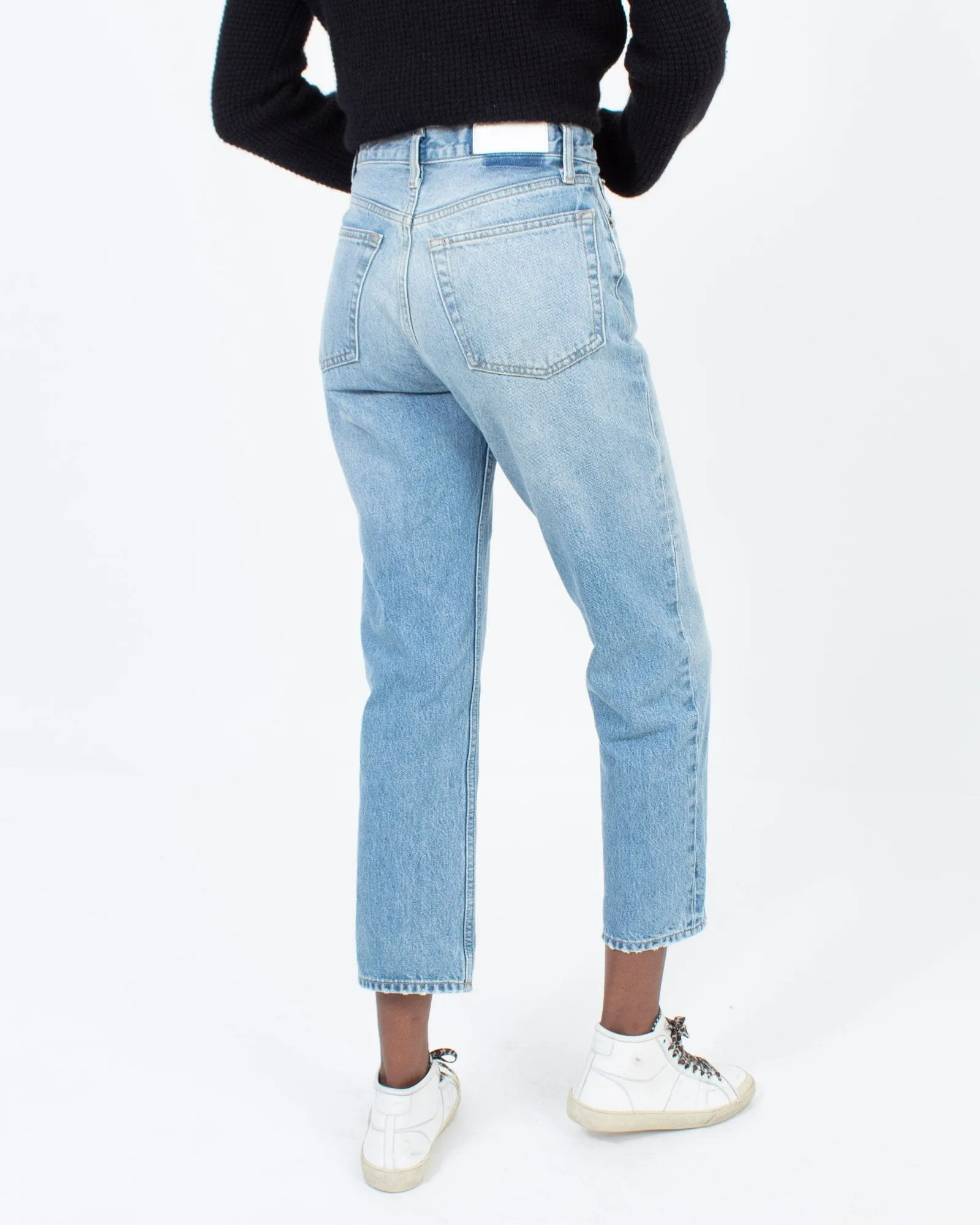 High Waisted Straight Leg Jeans