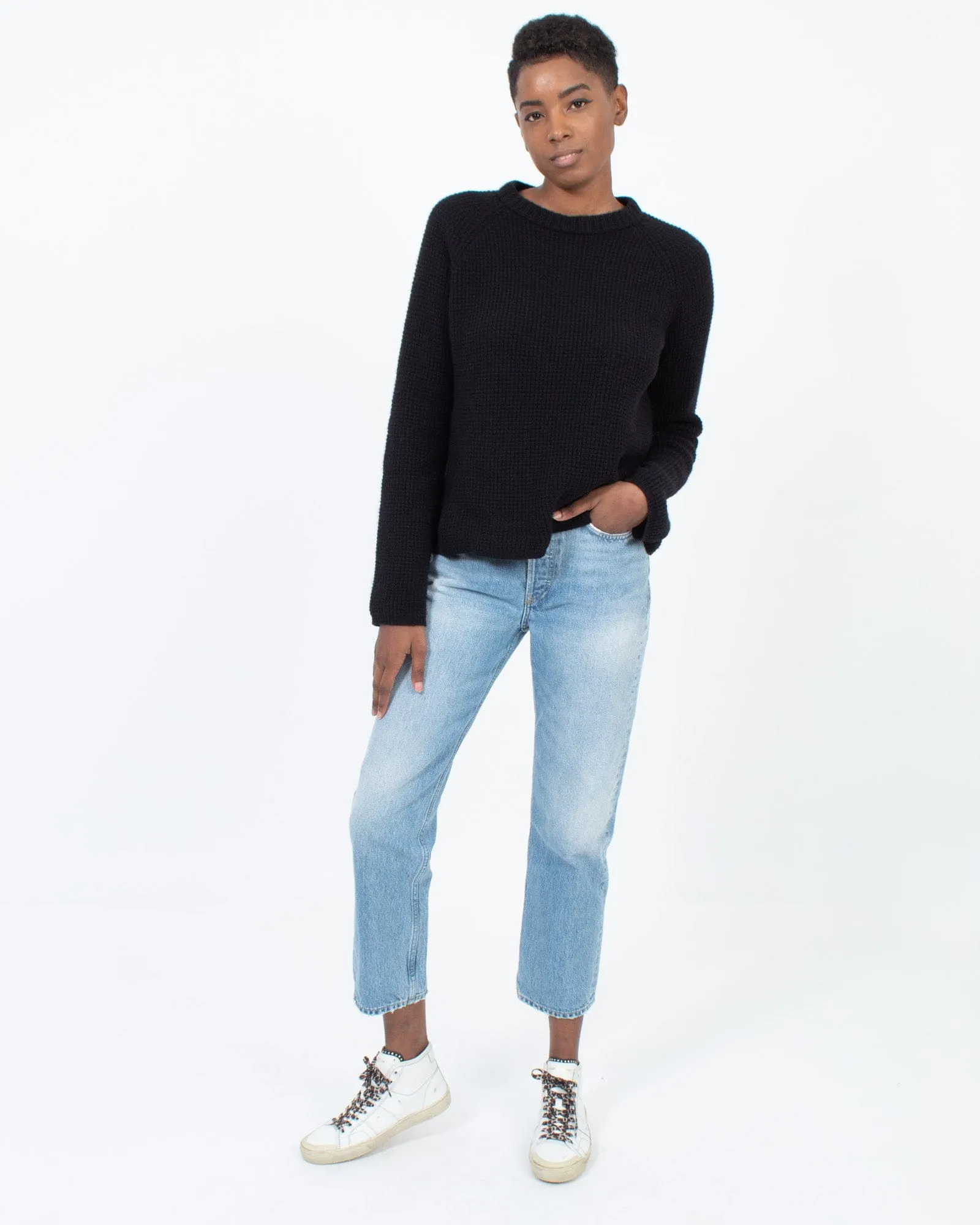 High Waisted Straight Leg Jeans
