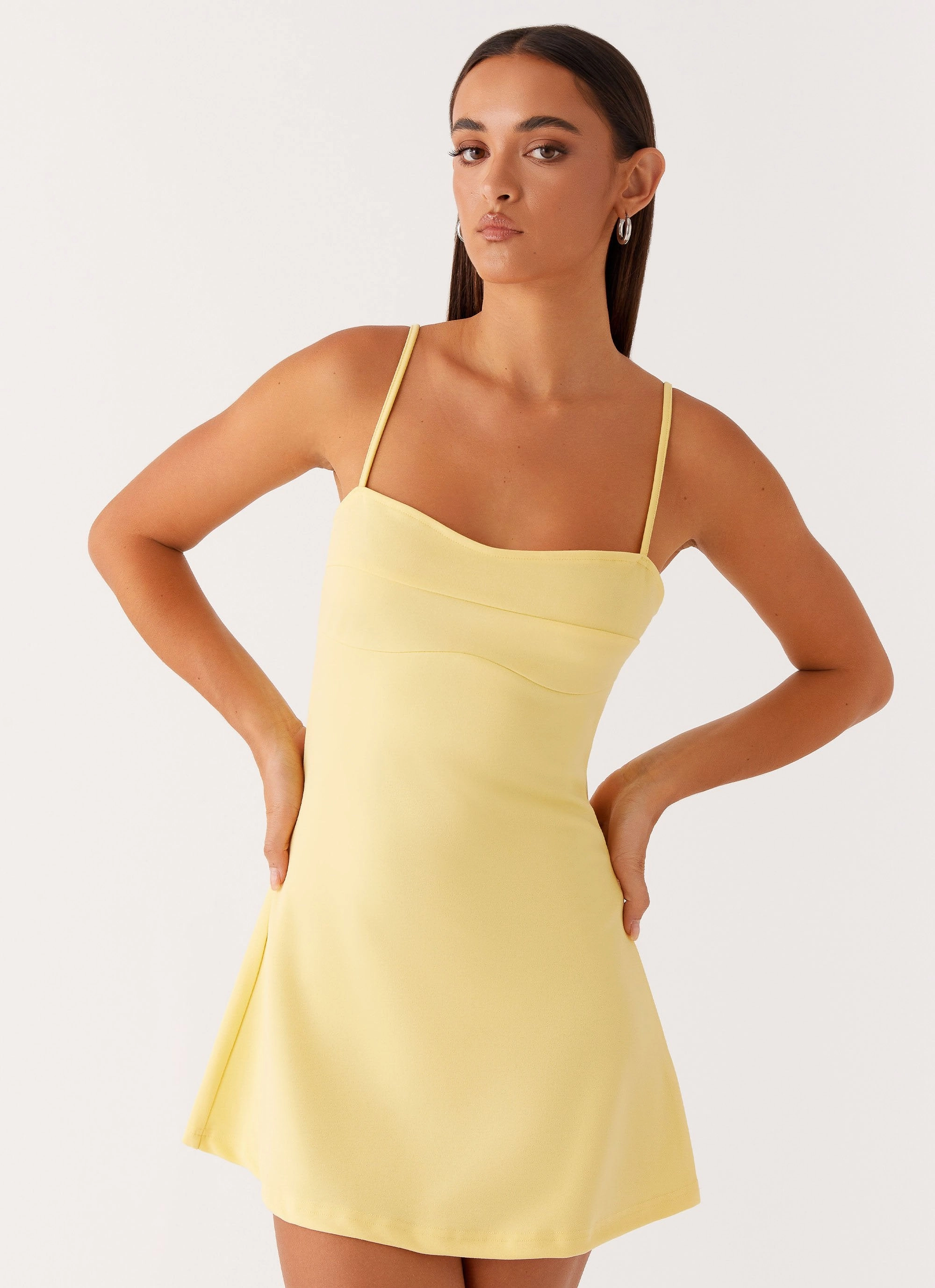 Bright bold dress Cindy Mini Dress - Yellow