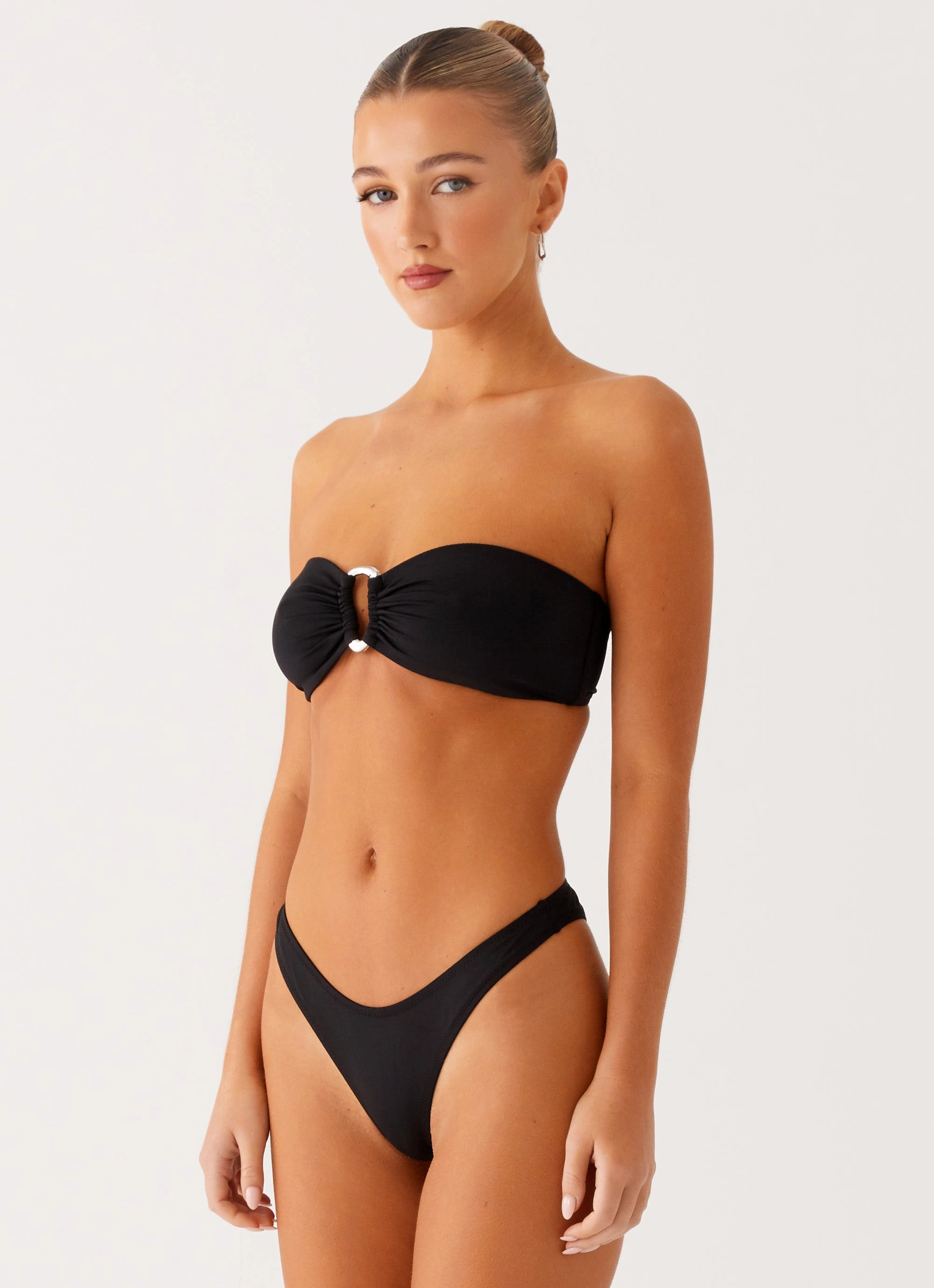 family vacation Cuba Strapless Bikini Top - Black