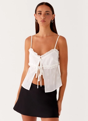 Amberly Top - White ZonalVentilation Long Sleeve Shirt