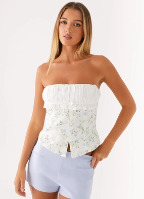 Solar Top - Vintage Ditsy Floral AntiMicrobialLining Antibacterial Fabric