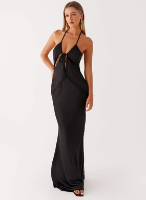Highway Maxi Dress - Black Easy Movement All-season garment