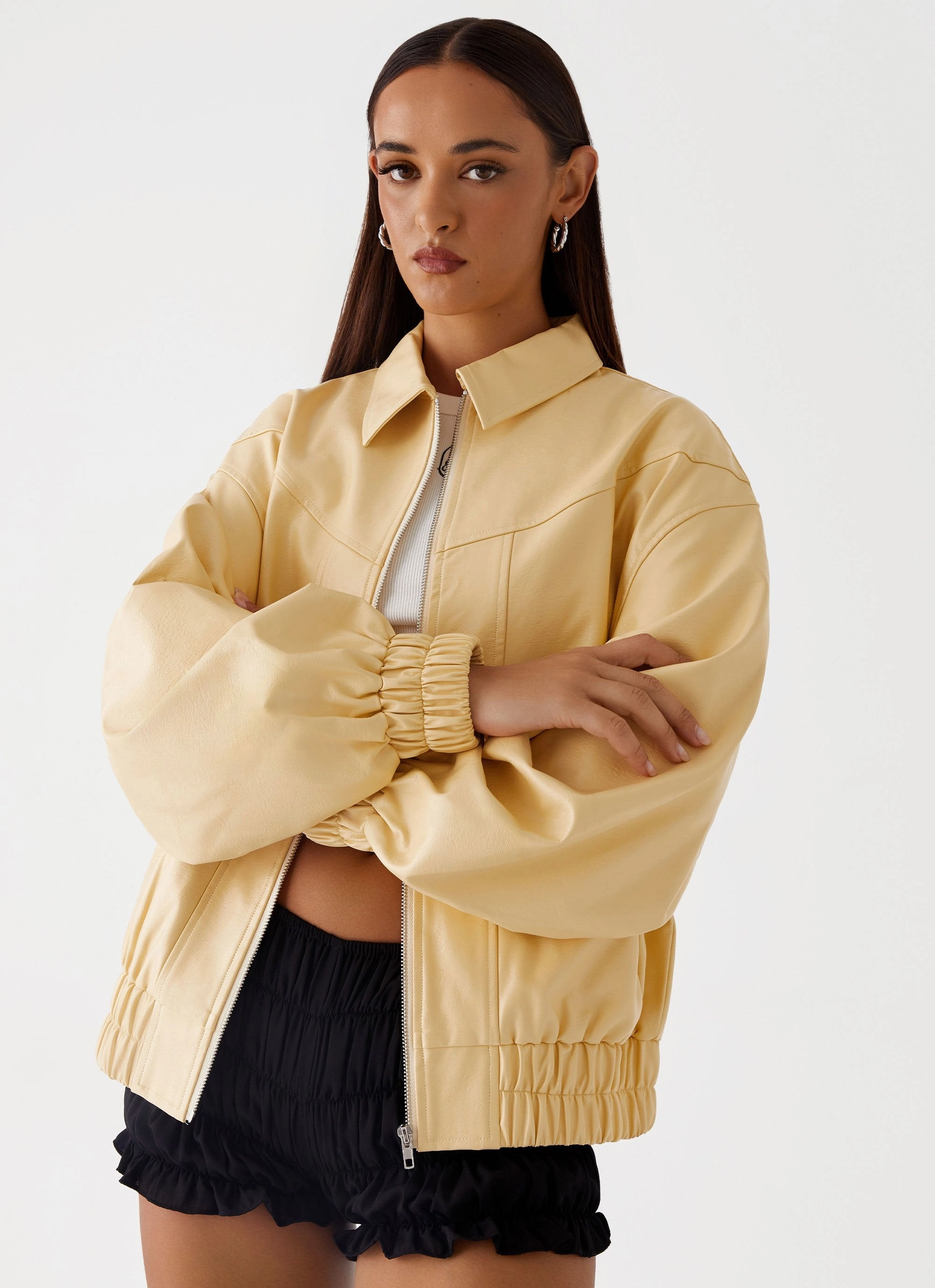 Holland Bomber Jacket - Yellow Flexible Elasticity Non Irritating Lining