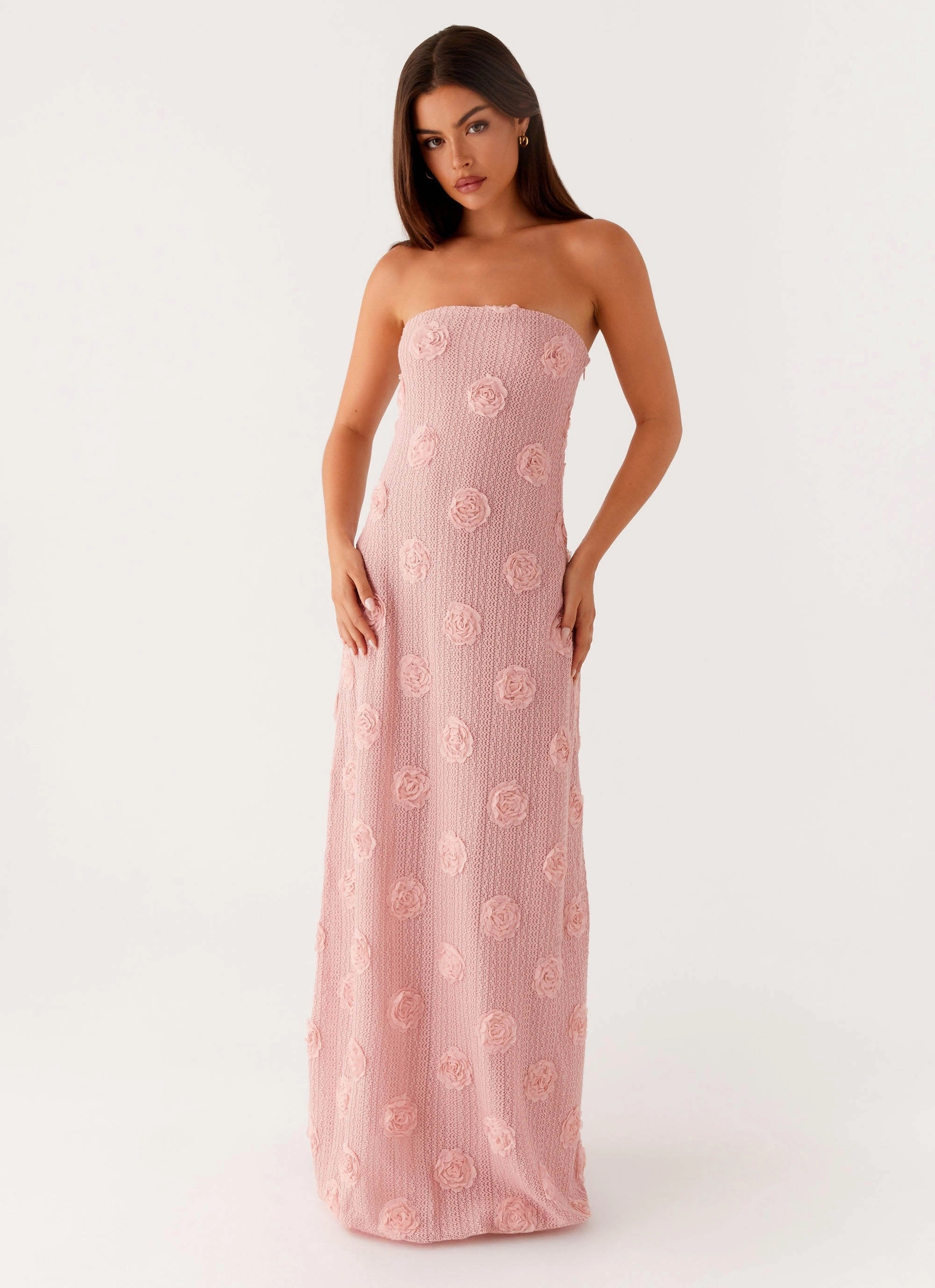 Color-Blocked Holly Maxi Dress - Pink