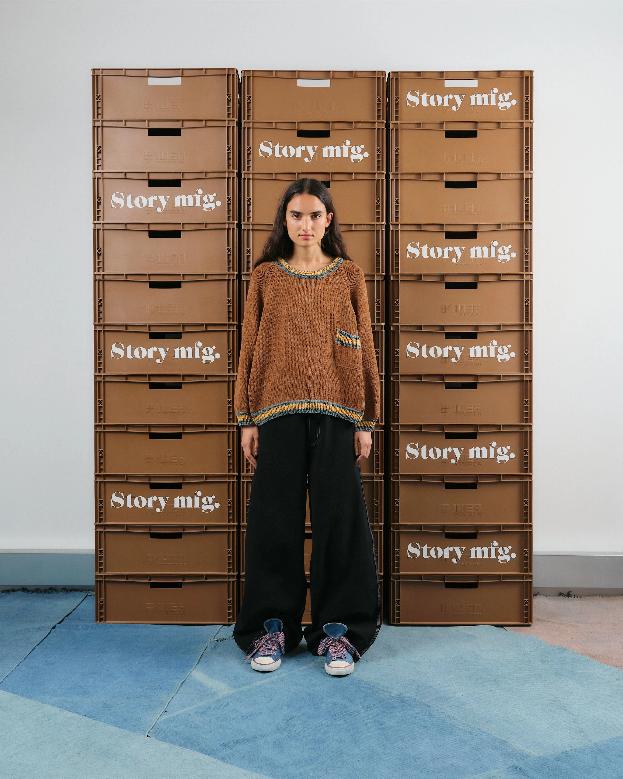 Home Pants - Black Wonky-Wear Wool-Blend