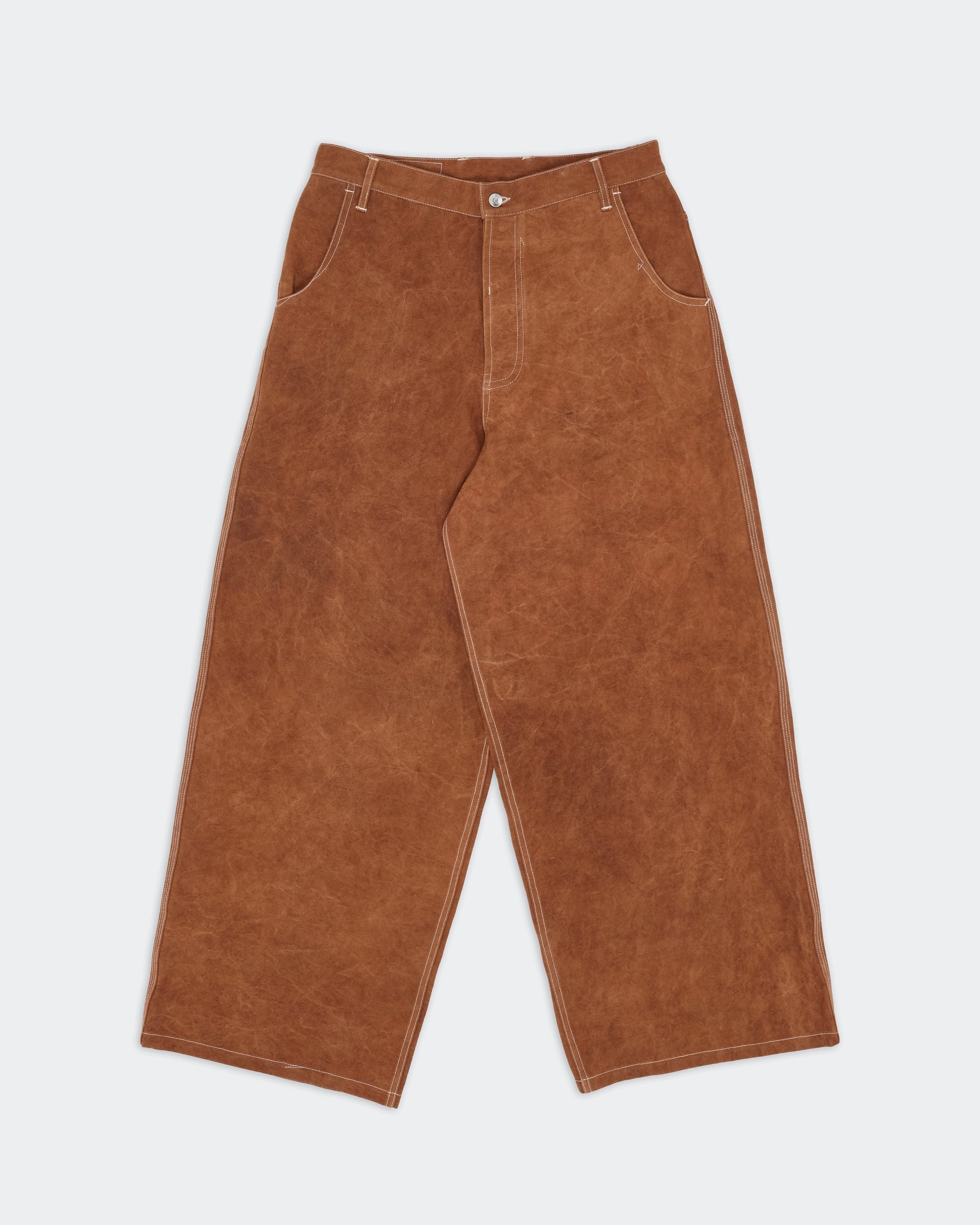 Home Pants - Brown Wonky-Wear Simple Mood