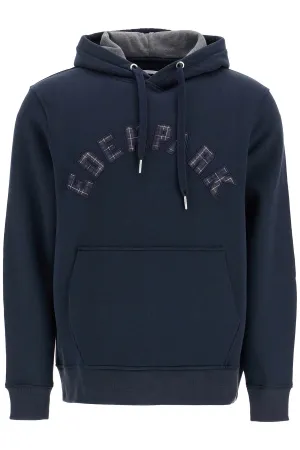 hooded sweatshirt with logo patch H24MAISW0035 MARINE EP