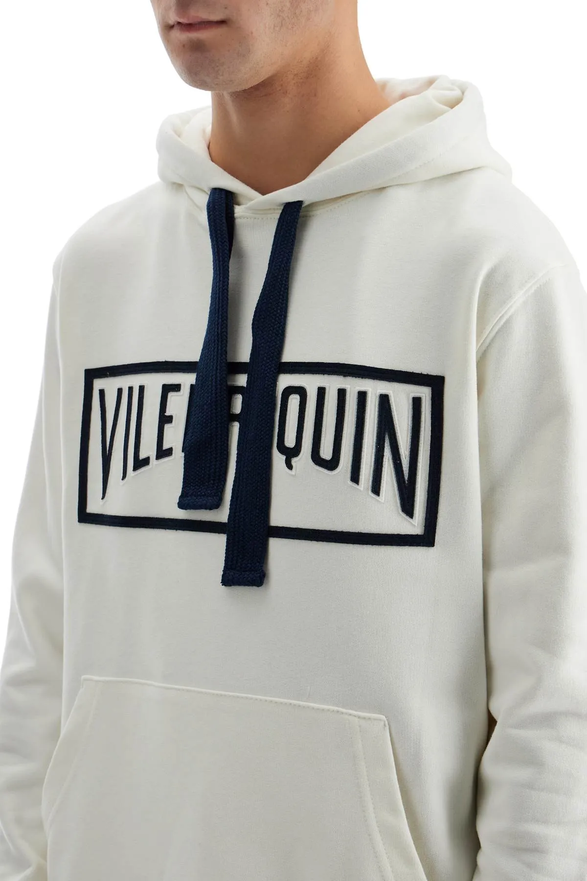 hooded sweatshirt with VBMSW0020 02657 L OFF WHITE