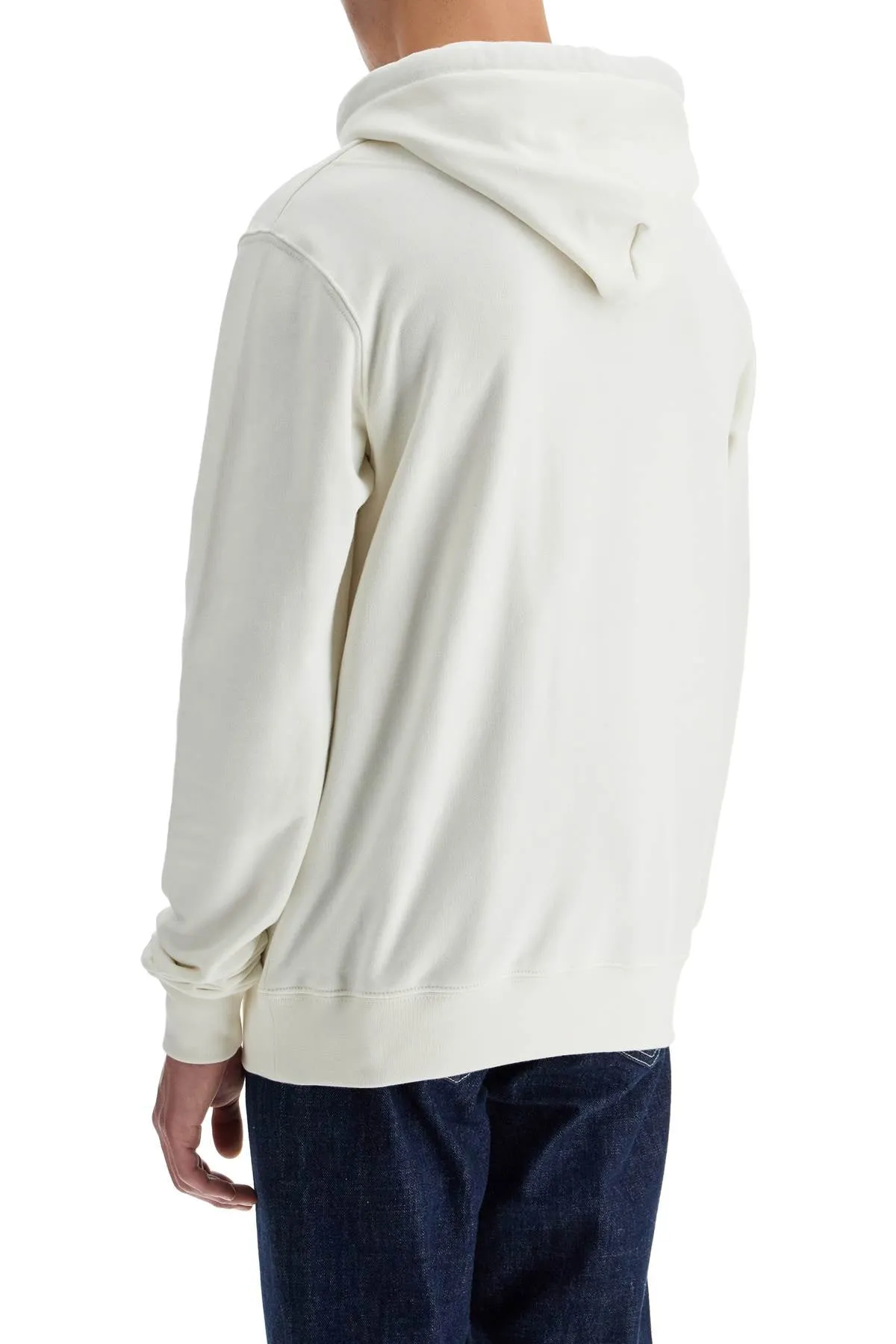 hooded sweatshirt with VBMSW0020 02657 L OFF WHITE