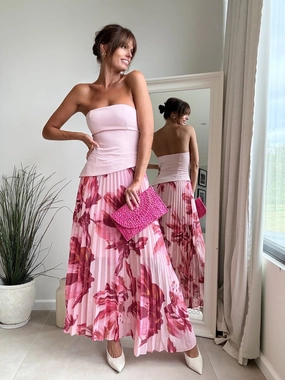 Natural Flow Versatile Cut Madelaine Bandeau Dress in Pink