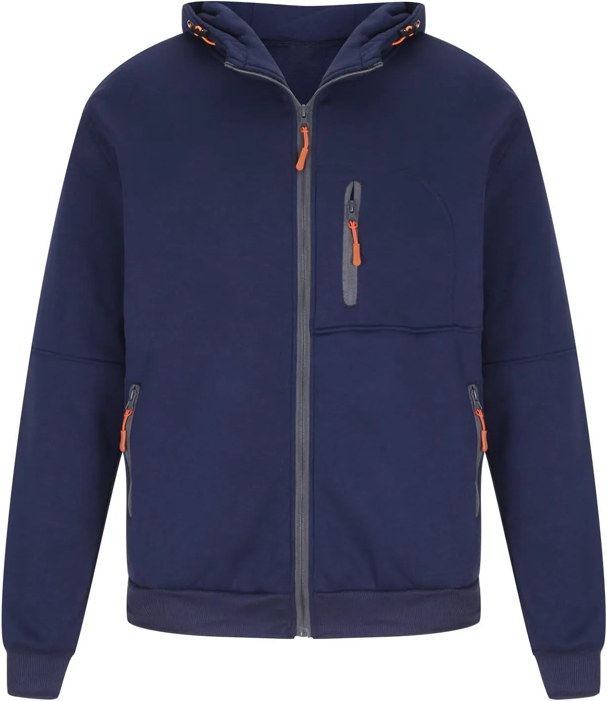 Hoodies for Men Zip up Lightweight Hoodie Big and Tall Sweatshirt Casual Fashion Jackets Fall Tops with Zip Pockets