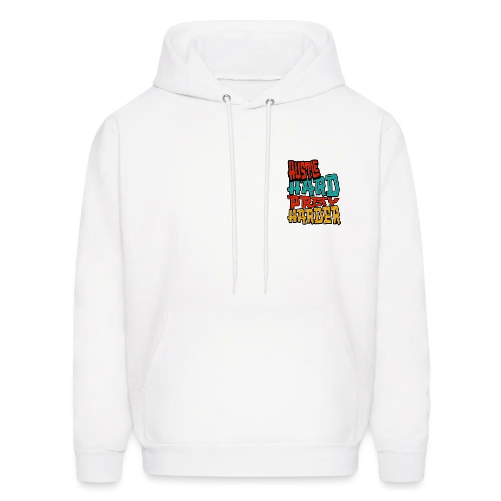 Hustle Hard Pray Harder Hoodie White