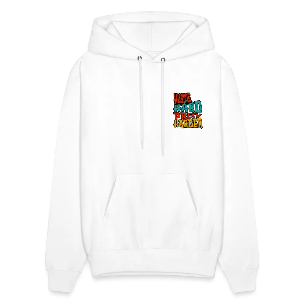 Hustle Hard Pray Harder Hoodie White