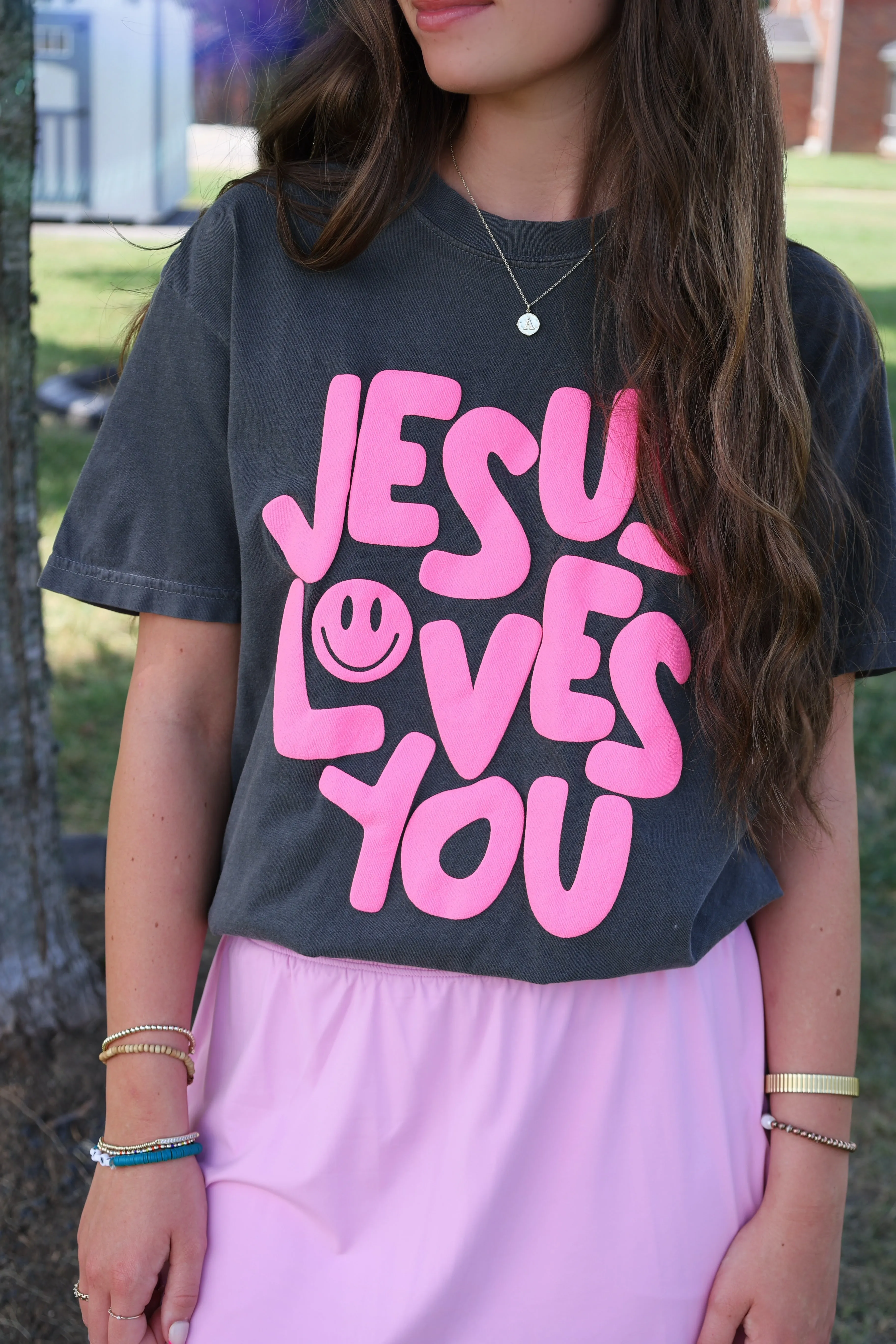 Basic Tank ThermalRegulating Smile Jesus Loves You Tee