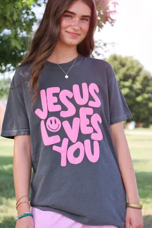 LowProfileZipperSystem Fashion Statement Smile Jesus Loves You Tee