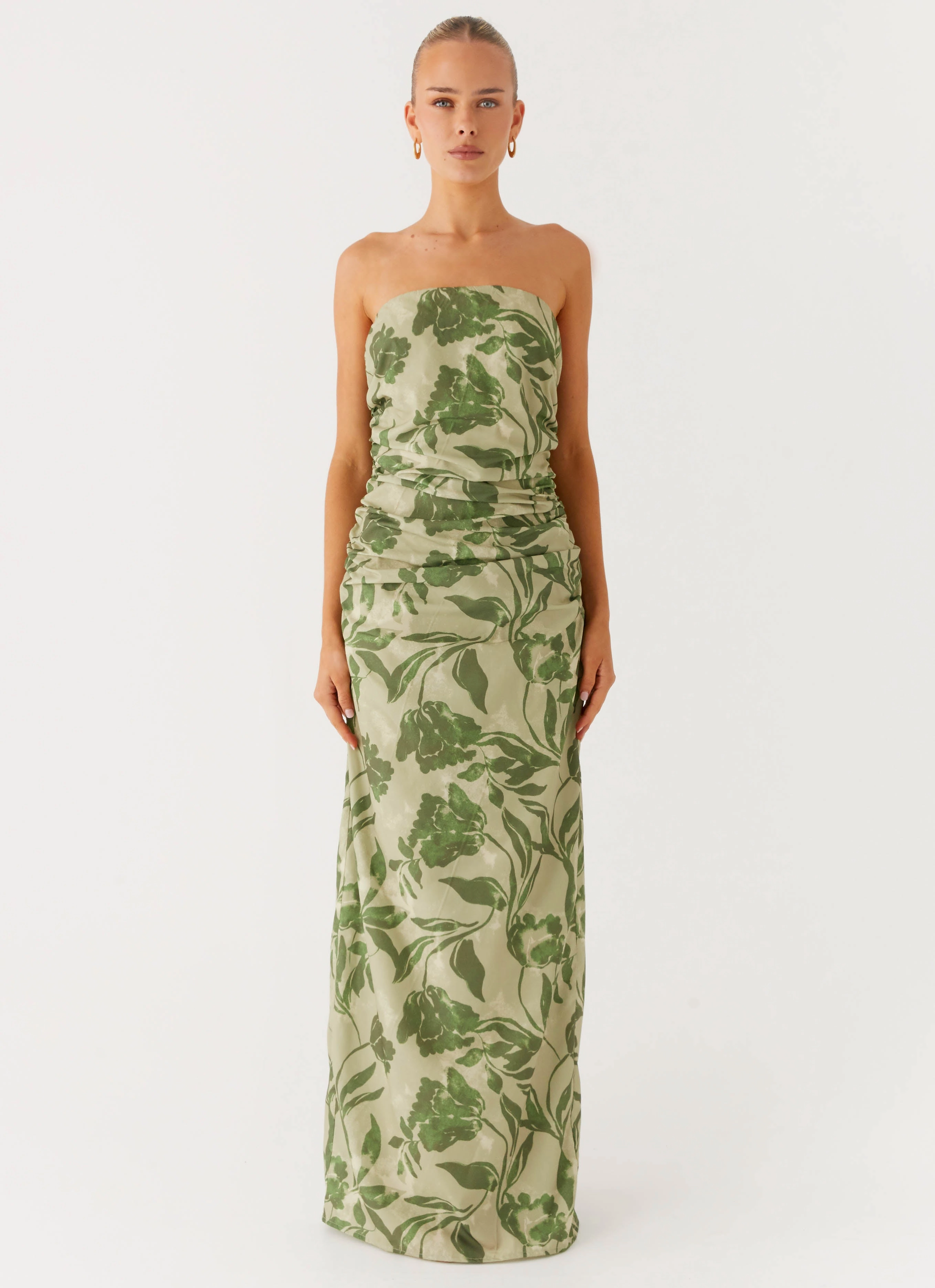 Stylish Comfort Lightweight Fabric Sirrah Maxi Dress - Jade Fern