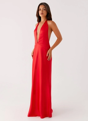 Casual Chic Wear Idol Maxi Dress - Red