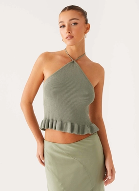 Idola Knit Top - Sage AntiPillingTreatment