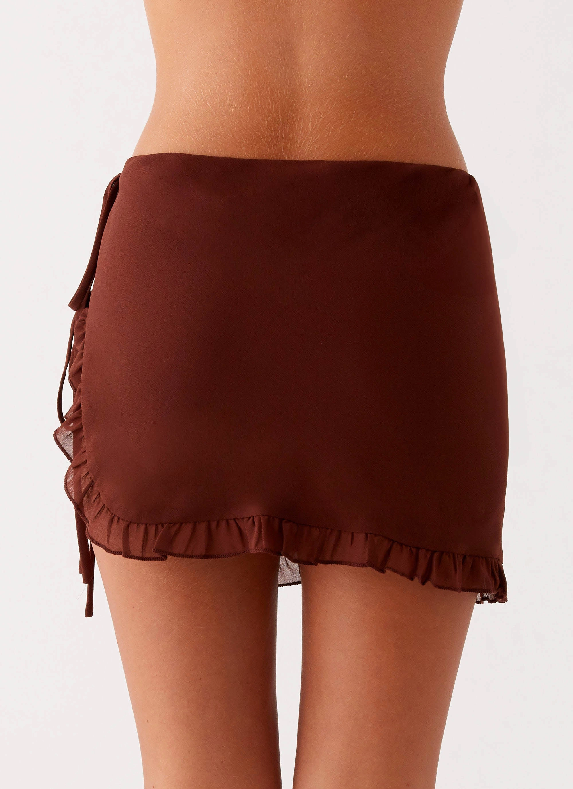 Creative Fashion Iggy Mini Skirt - Chocolate