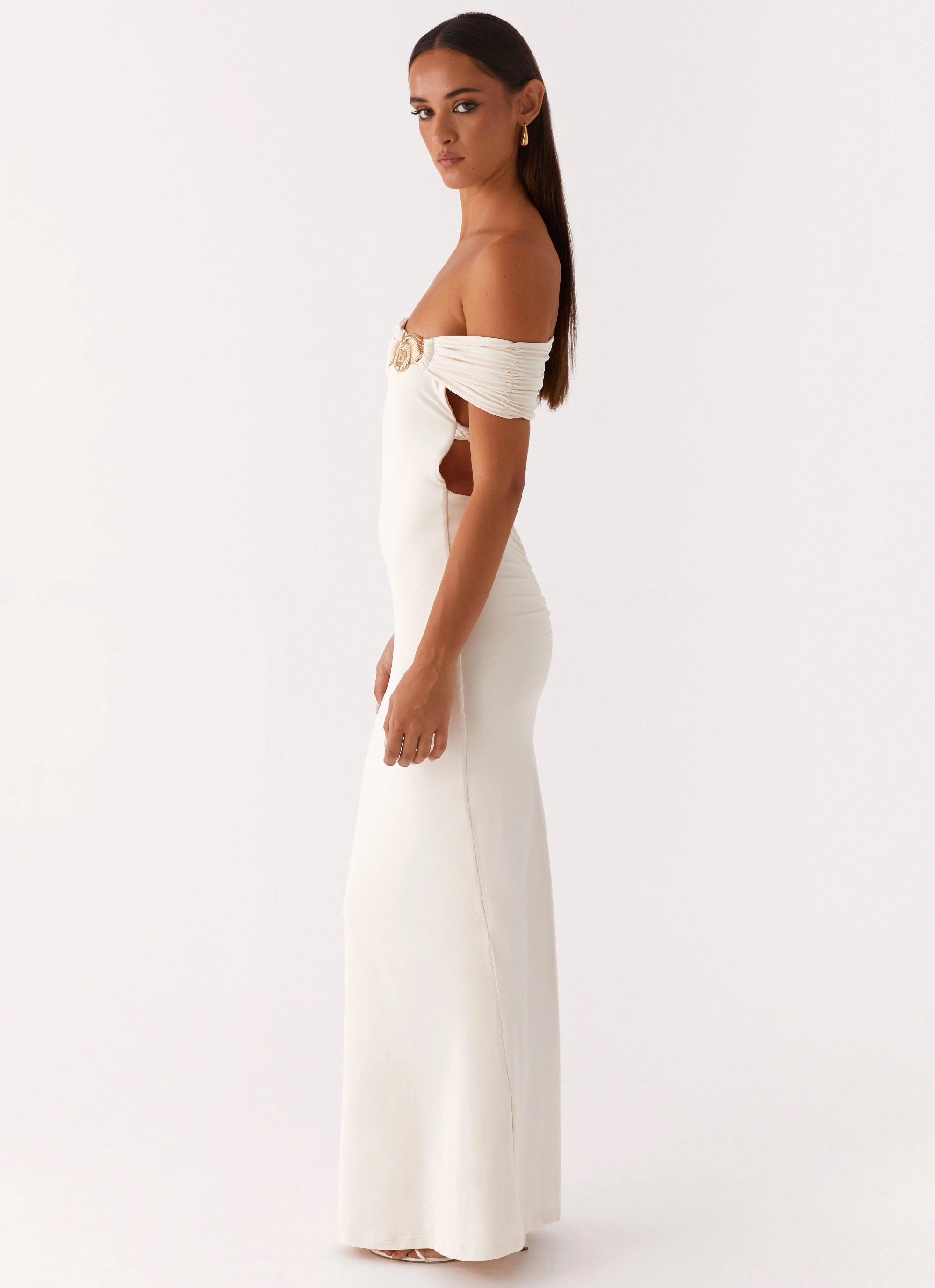 Calm Fit Illusion Maxi Dress - Ivory