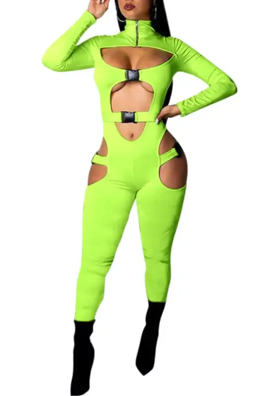 In My Zone Buckle Cutout Jumpsuit (S-2XL)