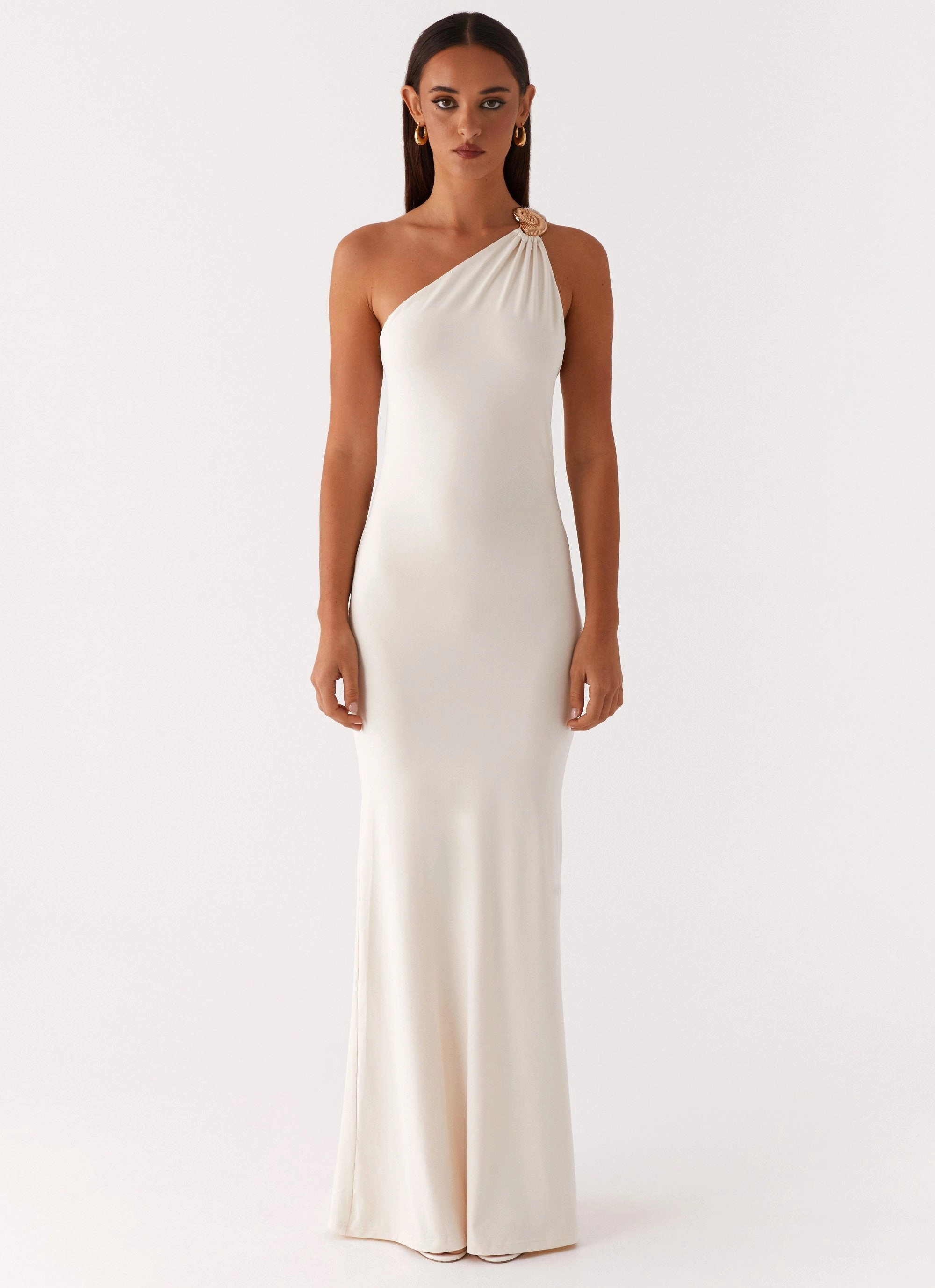 Infinity Maxi Dress - Ivory Feminine Look