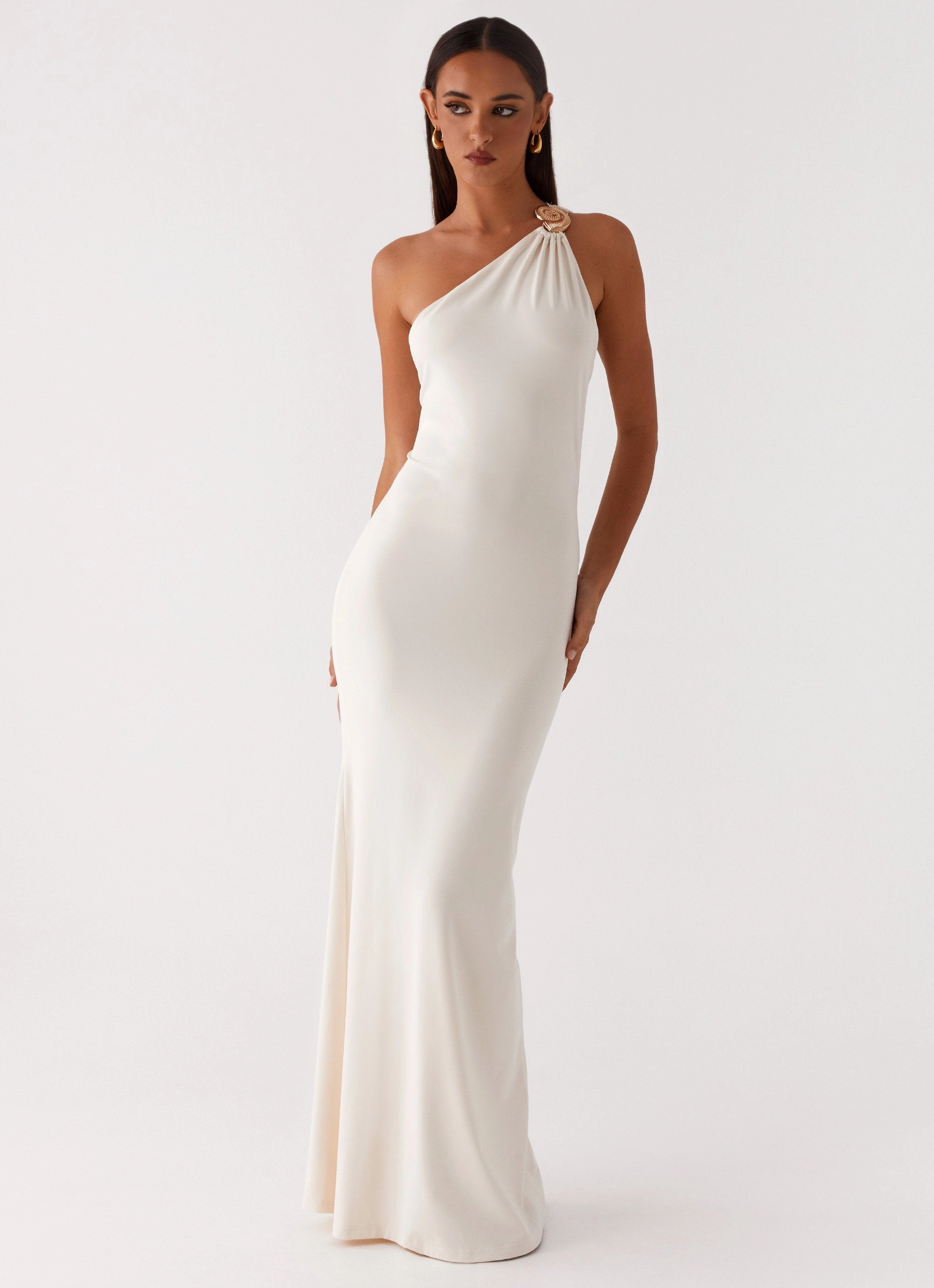 Infinity Maxi Dress - Ivory DeepPocketStyle Light material