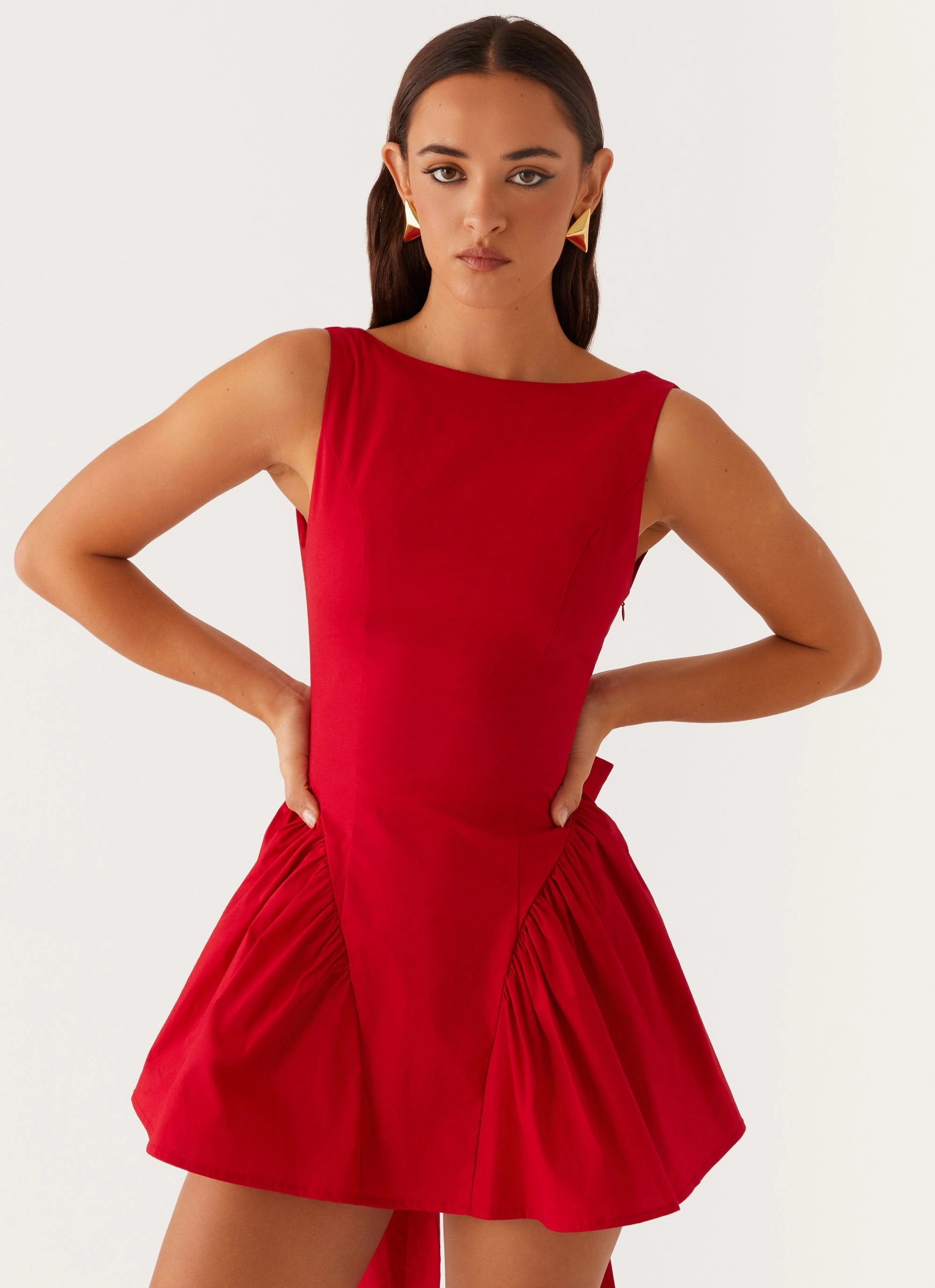 Invited Mini Dress - Red Long Lines Fashion Forward