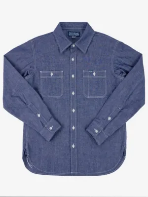 Iron Heart 10oz Selvedge Cotton Chambray Work Shirt