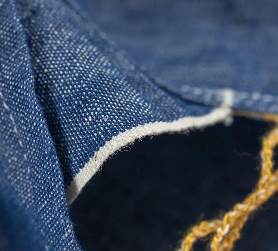Iron Heart 10oz Selvedge Cotton Chambray Work Shirt