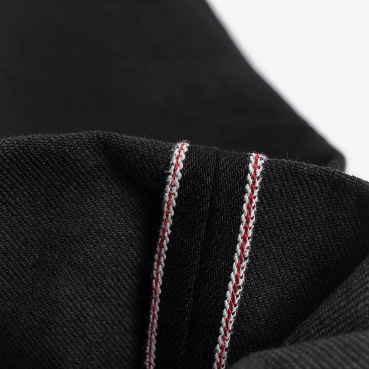 Iron Heart IH-777S-142bb 14oz Selvedge Denim Slim Tapered Cut Jeans - Black/Black