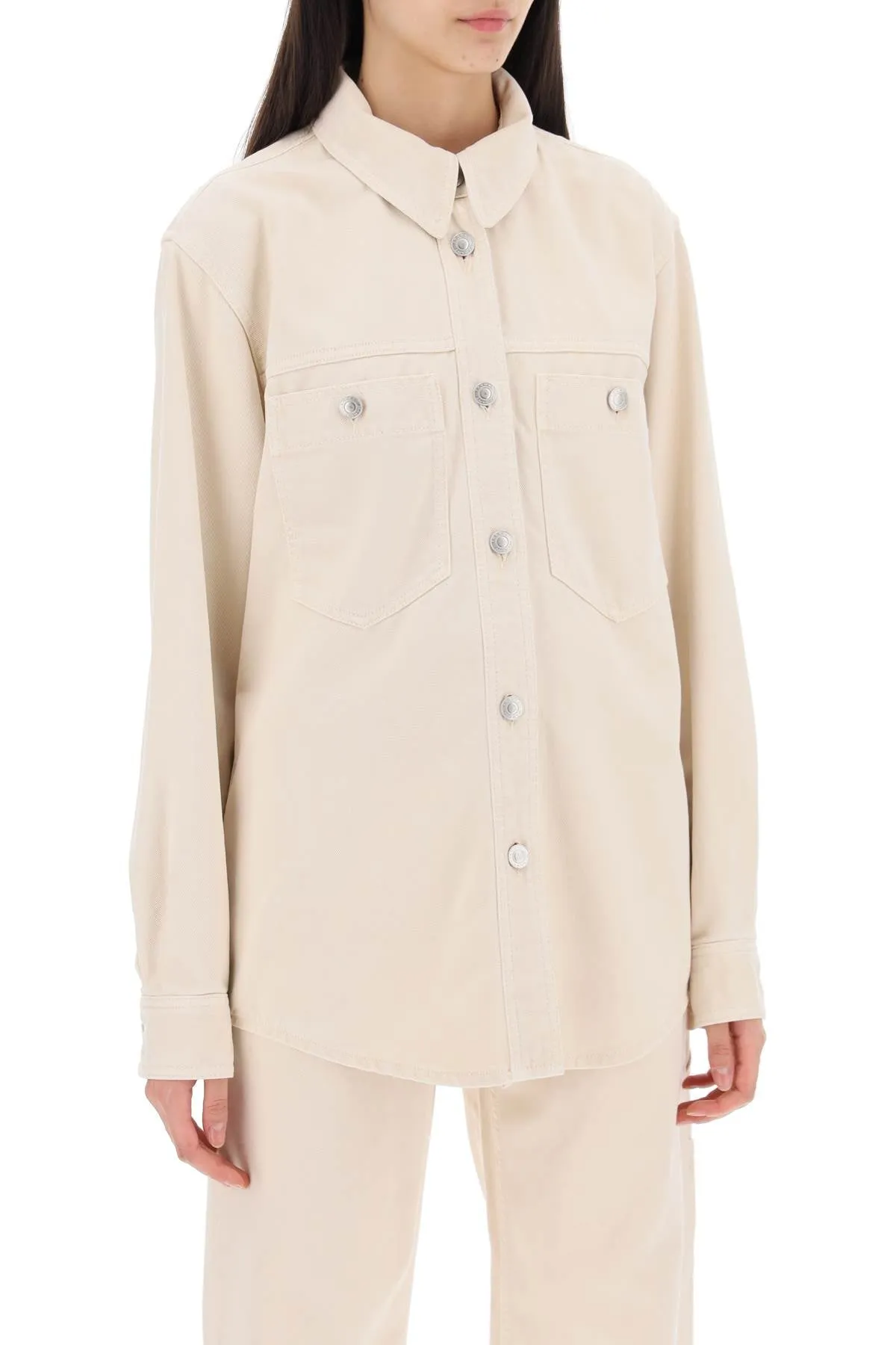 Isabel marant denim talbot shirt CH0129FA B1H07I ECRU