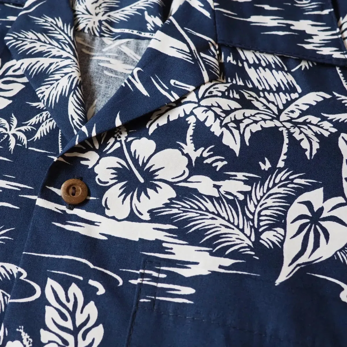 island navy hawaiian boy shirt