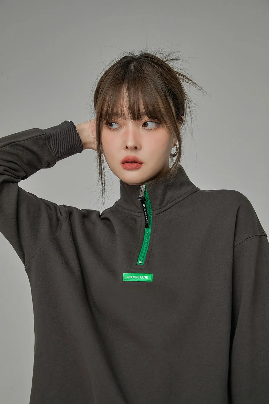 It Felt Like Heaven Half Zip-Up Sweatshirt