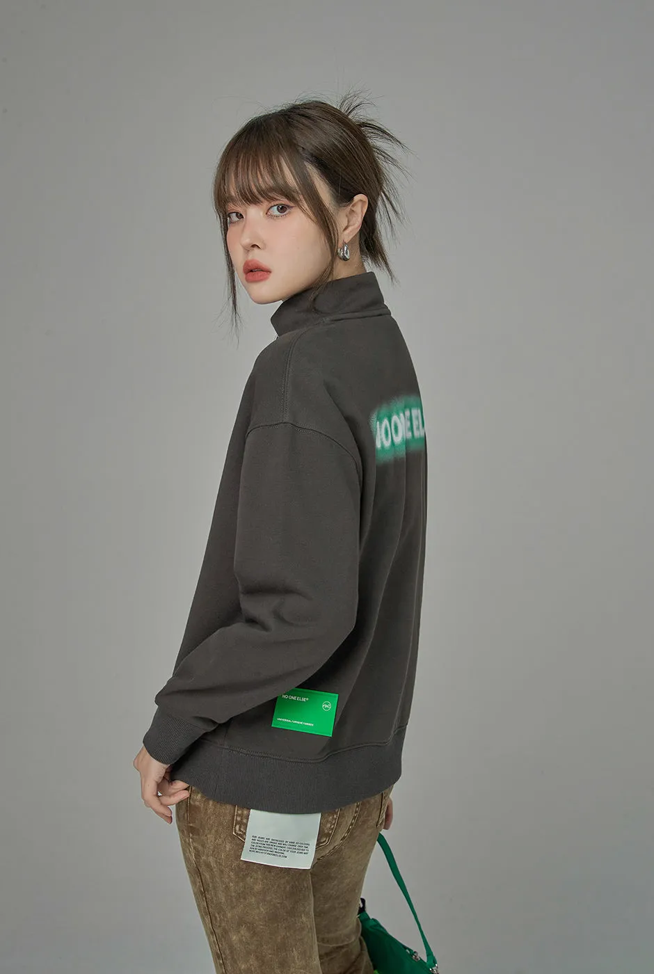 It Felt Like Heaven Half Zip-Up Sweatshirt