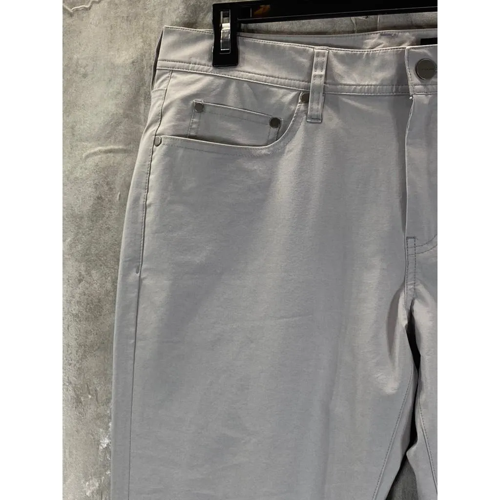 J. HILBURN Men's Light Gray Slim Straight Chino Pants SZ 36x32