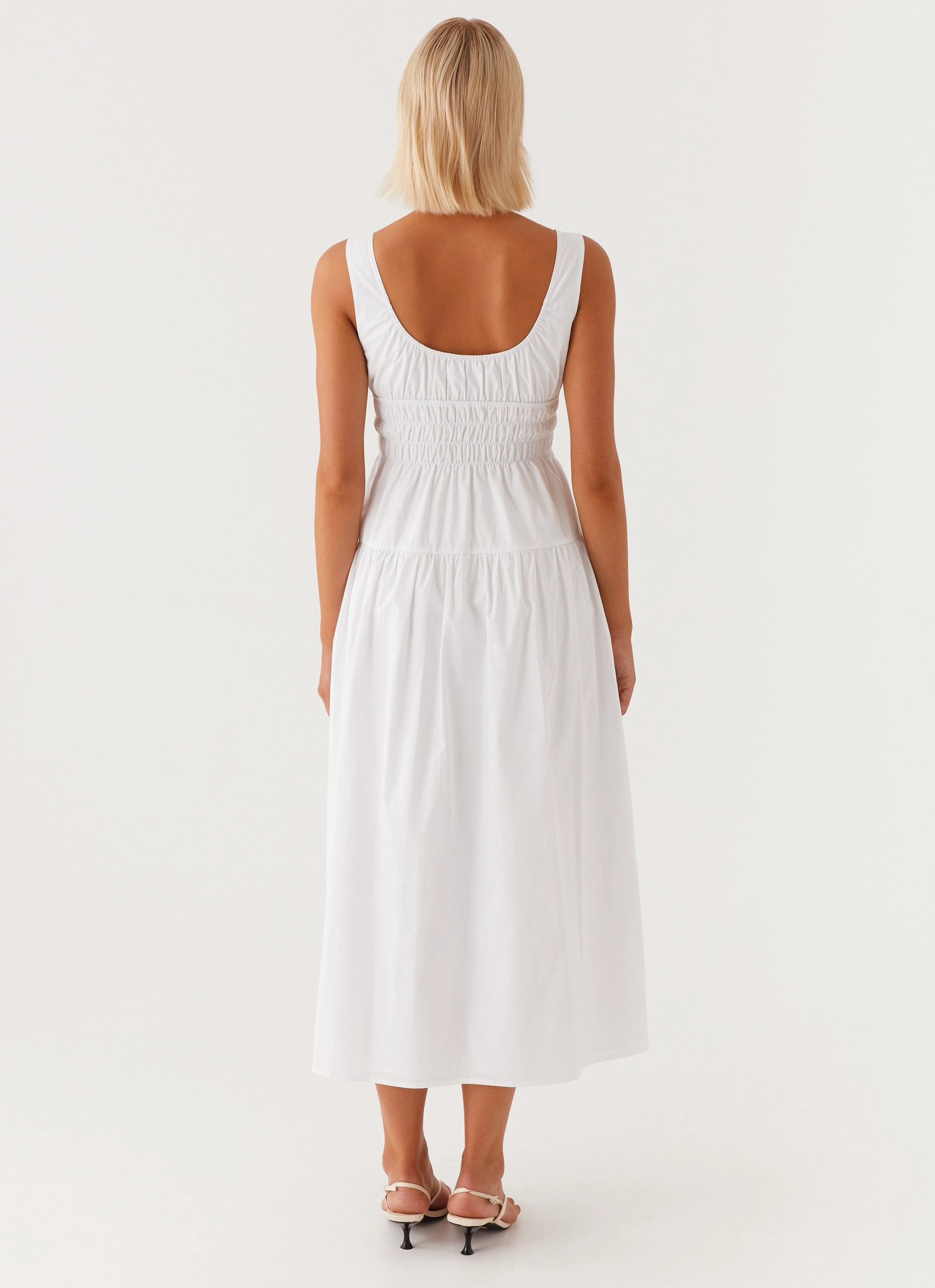 Easy Pretty Fresh Flow Jacintha Midi Dress - White