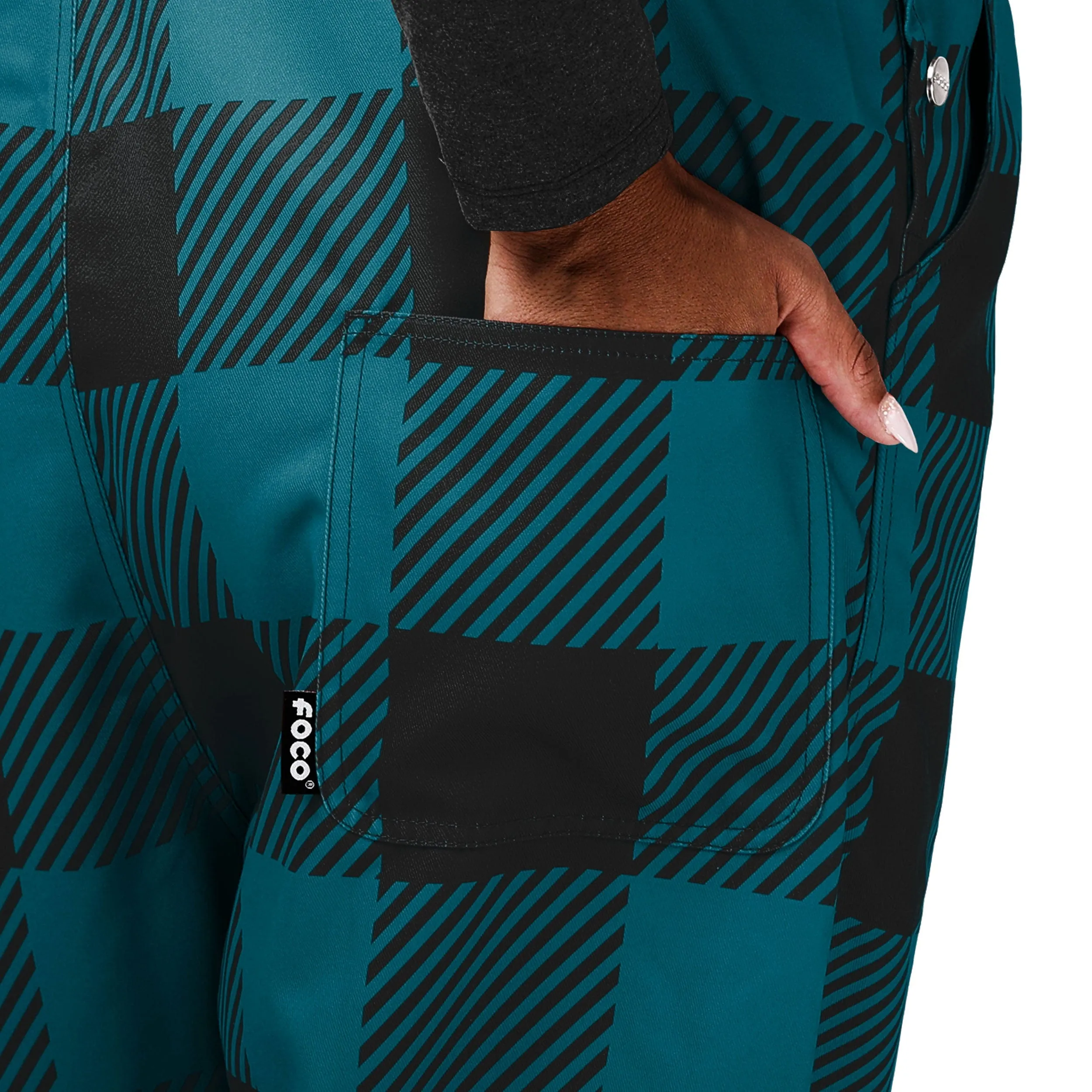 Jacksonville Jaguars NFL Womens Plaid Bib Overalls