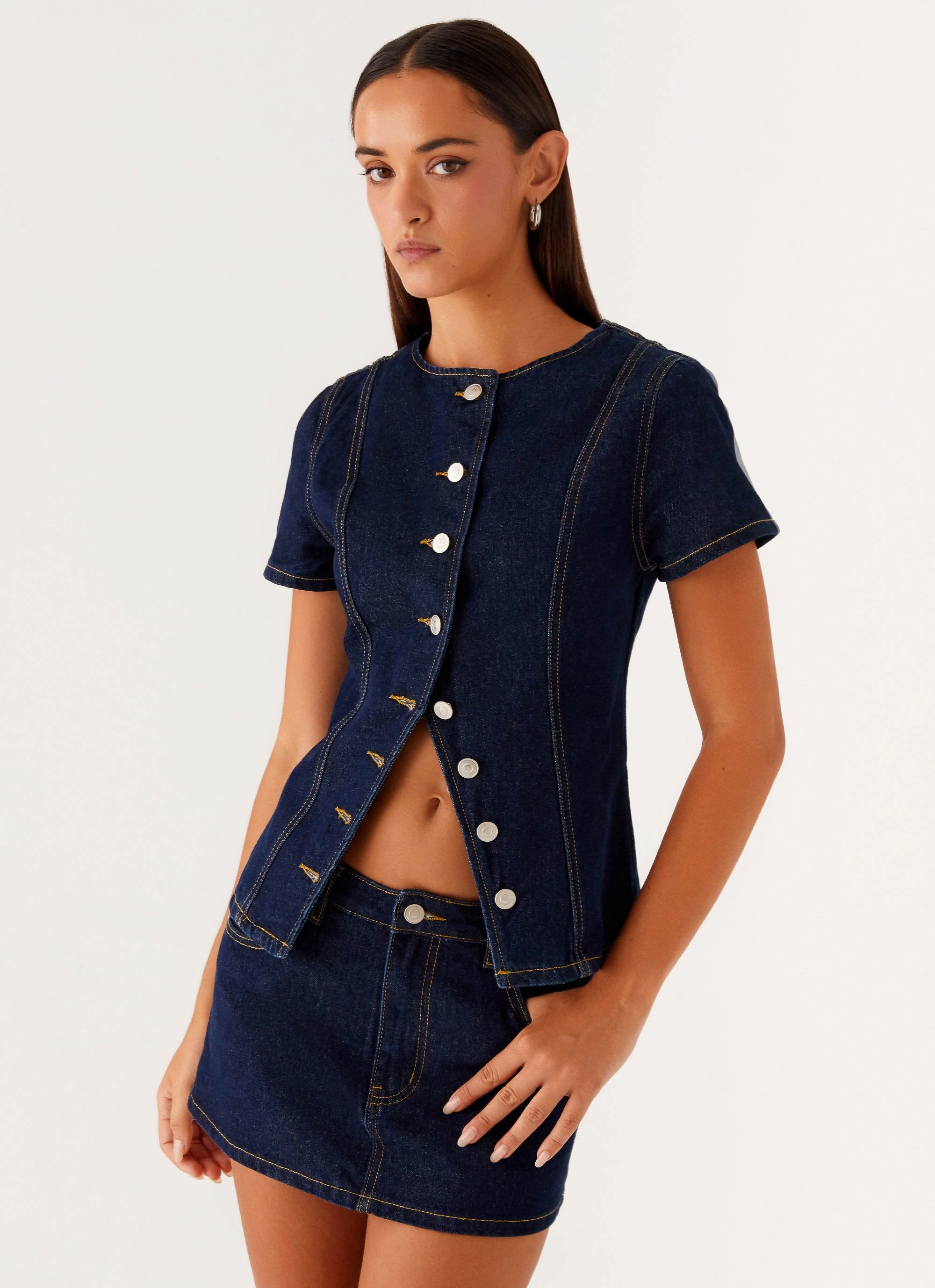 PocketDetails Jagger Top - Indigo