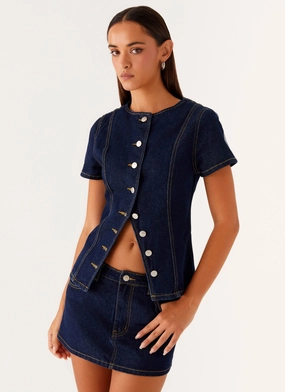 PocketDetails Jagger Top - Indigo