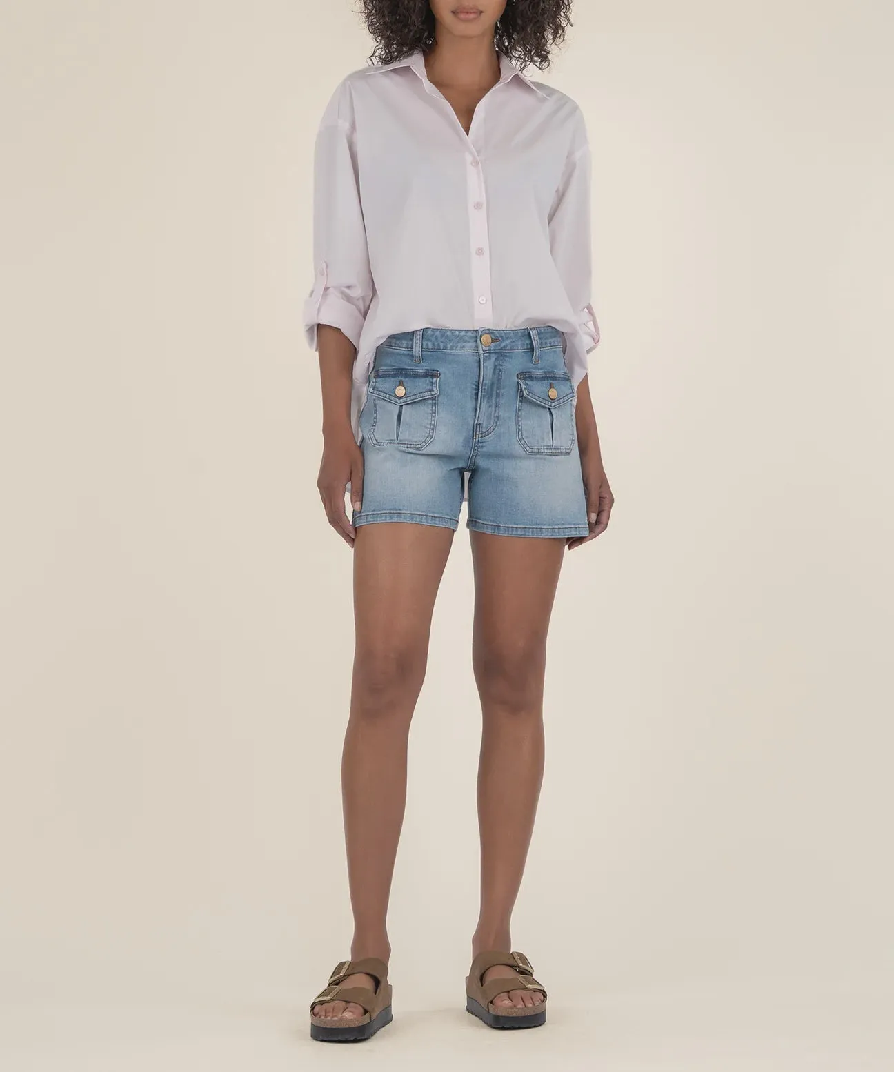 Jamie High Rise Shorts Pocket Reinforcement Chill Comfort Fit