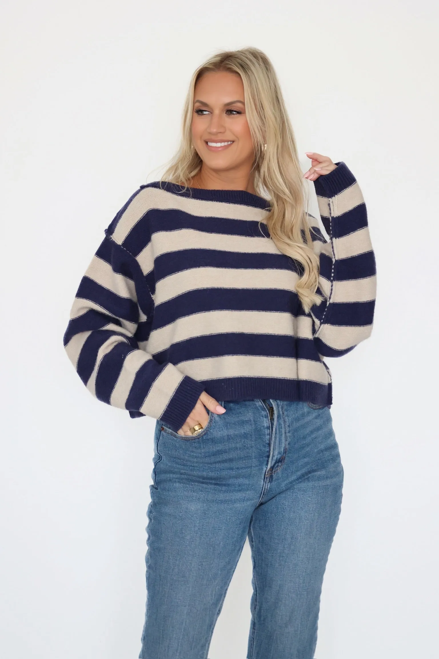 BondedSeamTechnology Janna Stripe Sweater