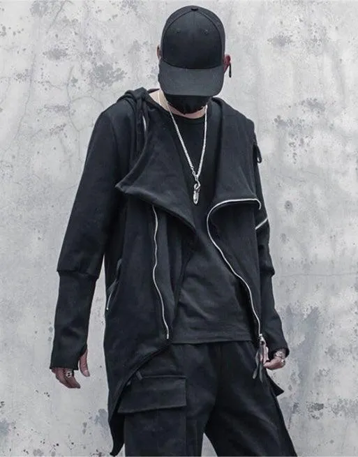 Japanese Techwear Zipper Hooded Jacket