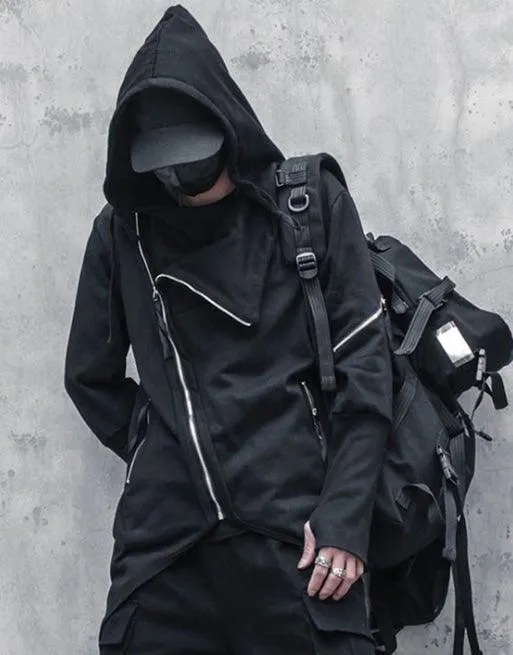 Japanese Techwear Zipper Hooded Jacket