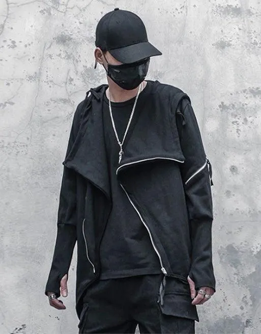 Japanese Techwear Zipper Hooded Jacket