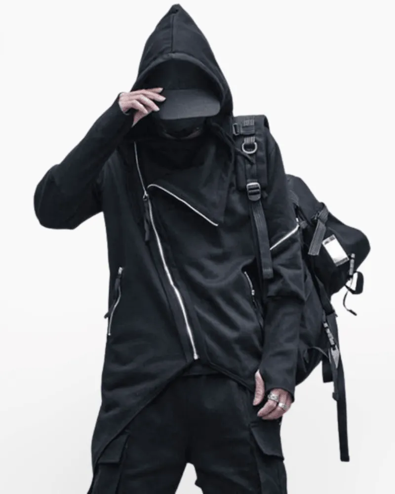 Japanese Techwear Zipper Hooded Jacket