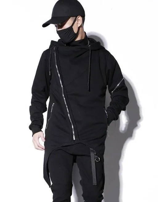 Japanese Techwear Zipper Hooded Jacket