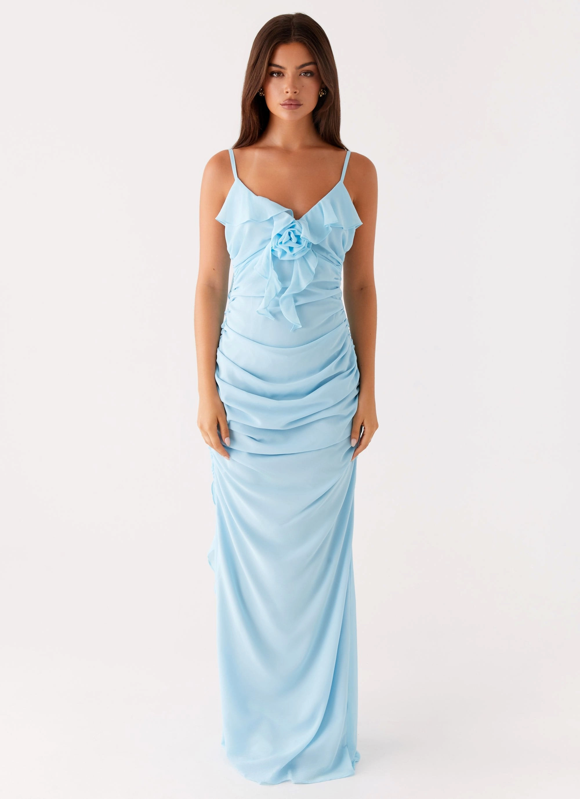 Jasmina Maxi Dress - Blue Art-Gallery Chic Wear